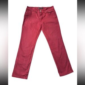 Levis Jeans Womens Red Rose Mid Rise Skinny Denim Cotton Blend - 10 m